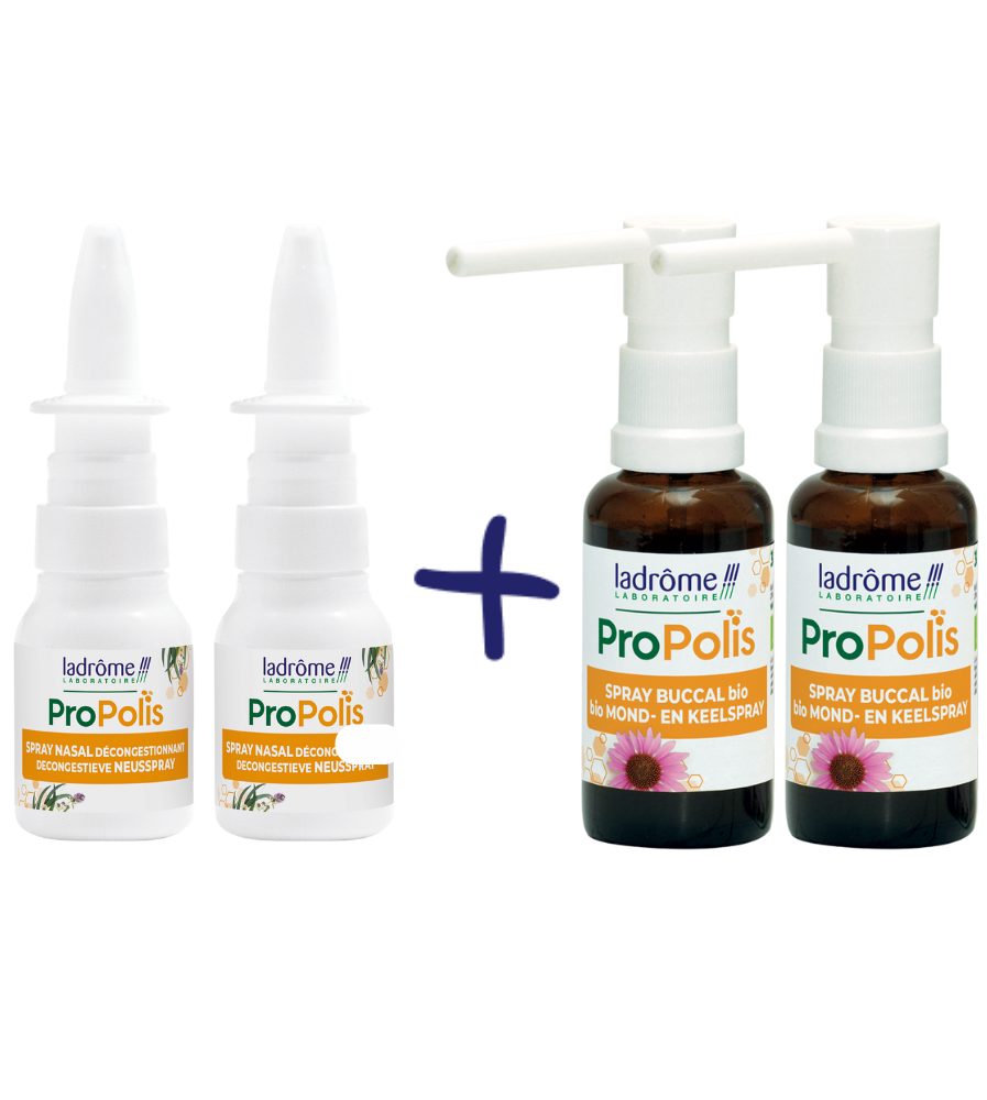 2 duos de sprays à la Propolis bio