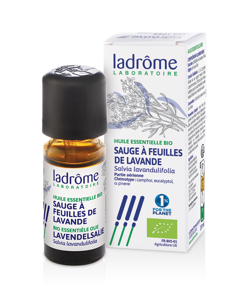 Embalagem de OLEO ESSENCIAL SALVA ESPANHOLA BIO 10mL