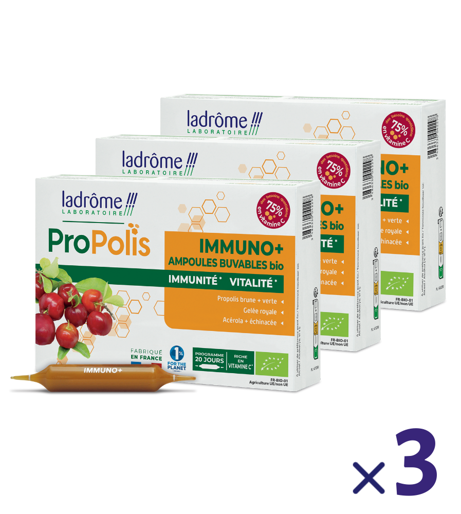 Ampoules Immuno+ Propolis bio
