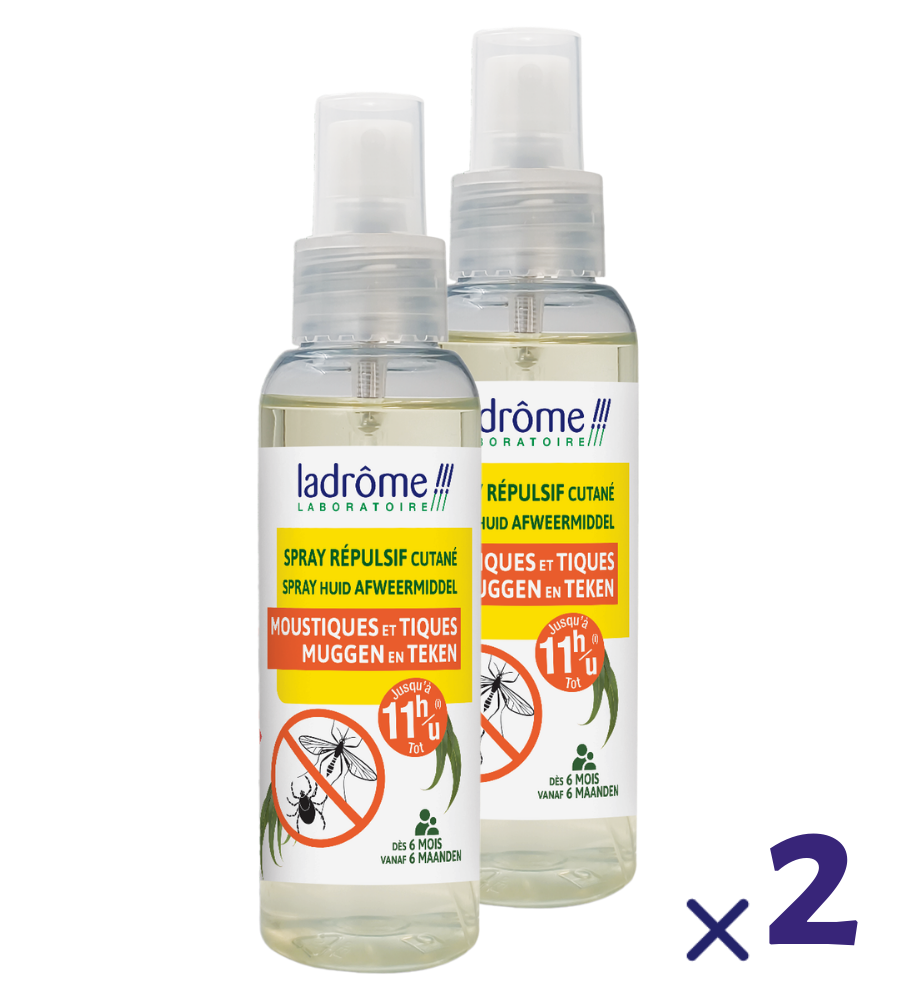 Spray Rpulsif Moustiques & Tiques | Efficace jusqu' 11h Ladrme Laboratoire Spray Rpulsif Moustiques & Tiques | Efficace jusqu' 11h Ladrme Laboratoire