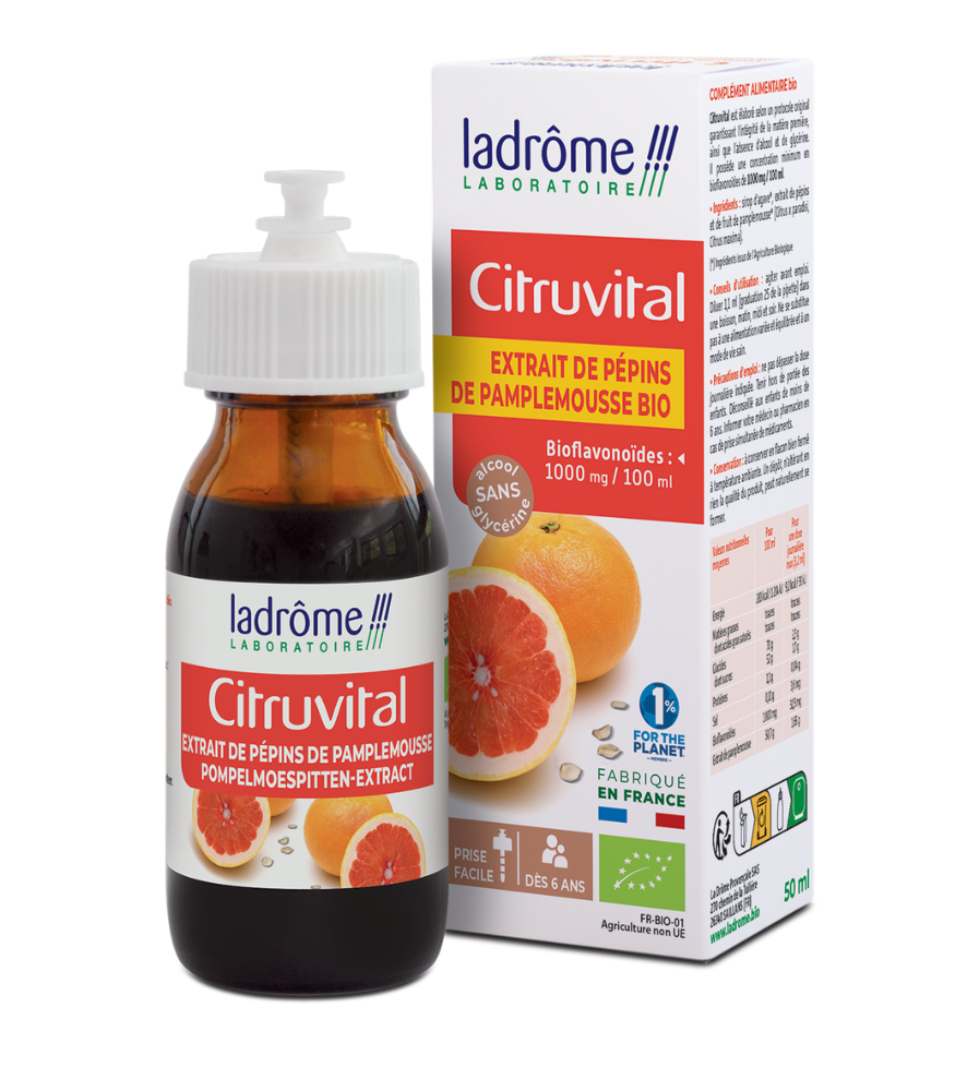 Citruvital - Extrait bio de pépins de Pamplemousse
