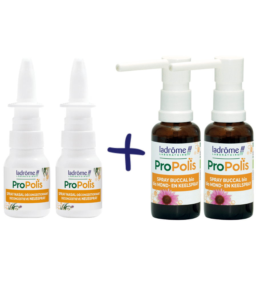 2 duos de sprays à la Propolis bio