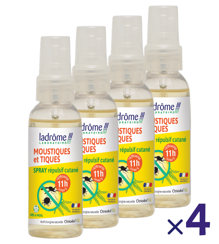 Spray moustiques et tiques répulsif cutané