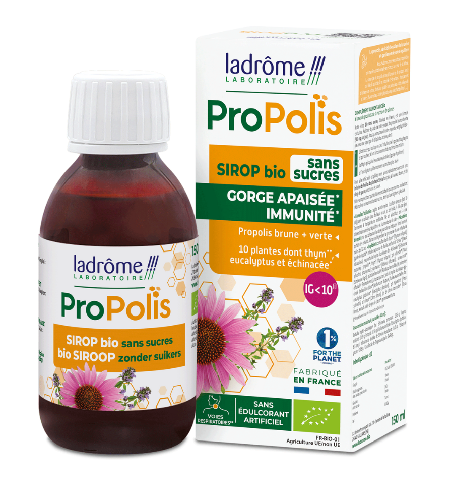 Sirop sans sucres à la Propolis bio