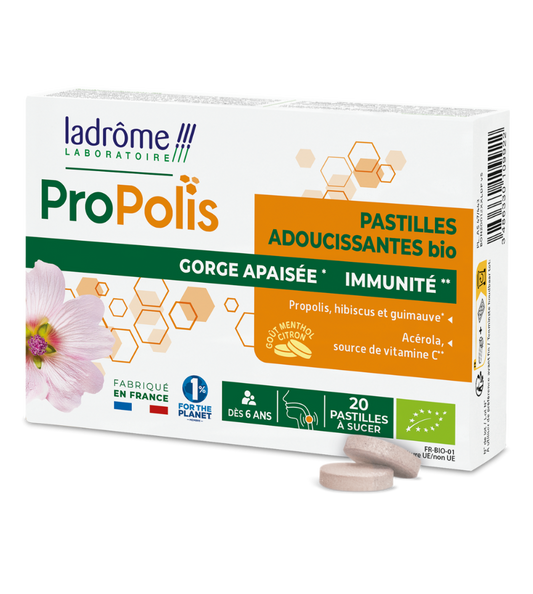 Pastilles adoucissantes à la Propolis bio