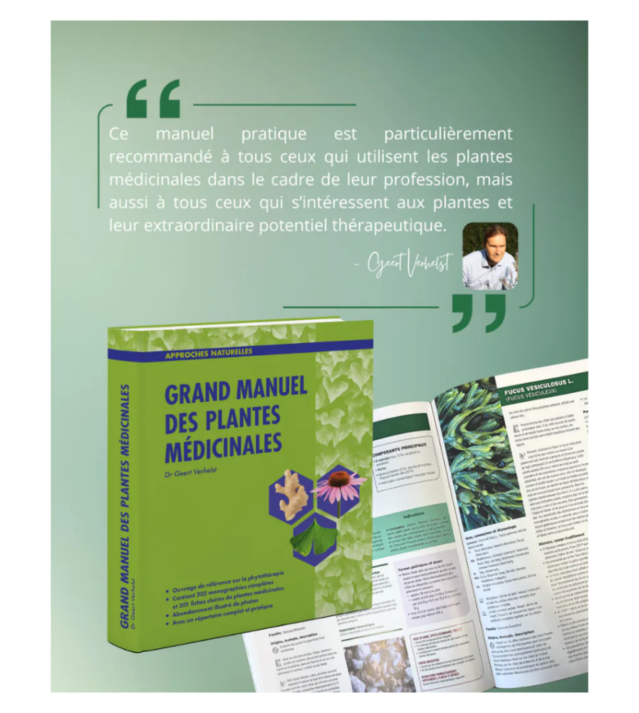 Livre "Grand Manuel des Plantes Médicinales", Dr Geert Verhelst