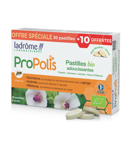 Pastilles adoucissantes à la Propolis bio