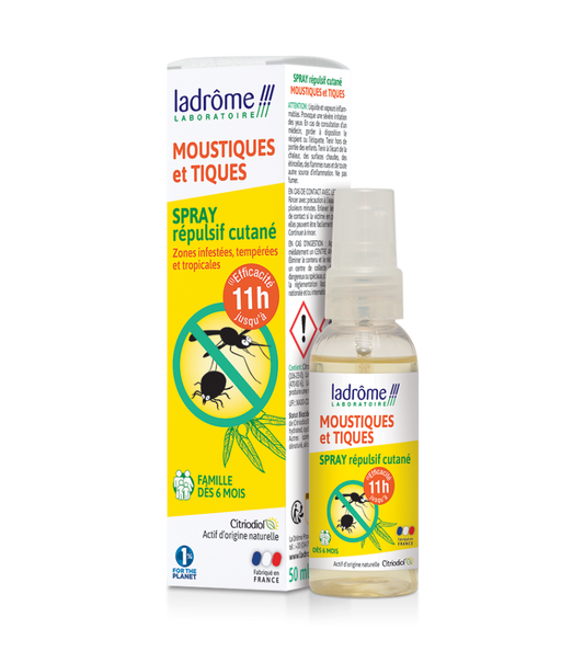 Spray moustiques et tiques répulsif cutané