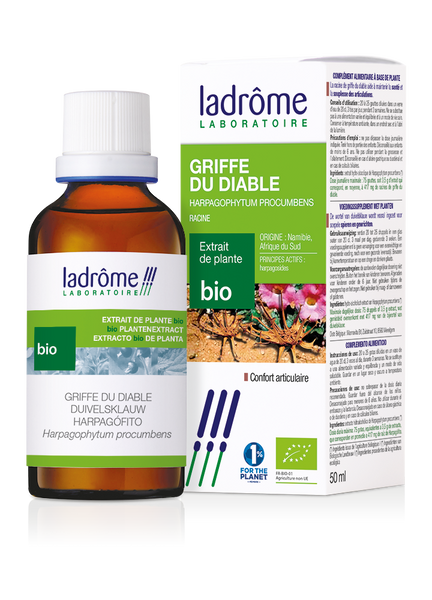 griffe du diable plante Extrait de Griffe di diable (Harpagophytum) BIO – Ladrôme Laboratoire